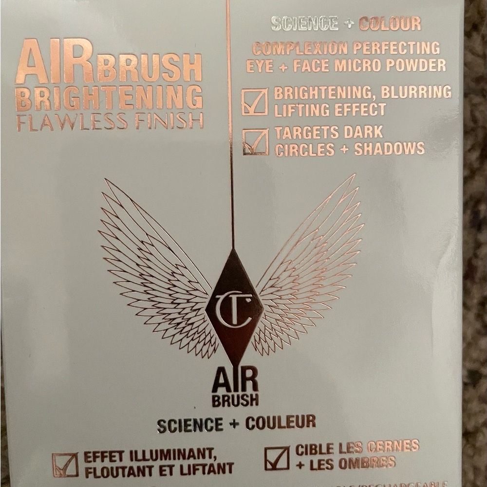 Airbrush brightening powder